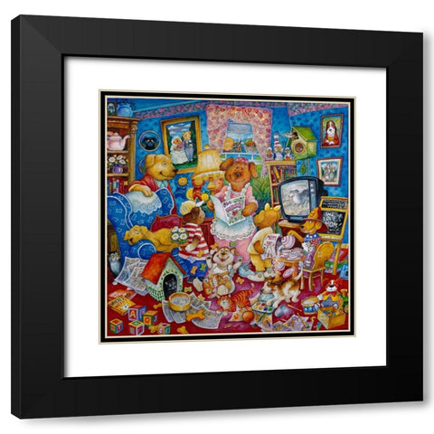 Mutters Day Black Modern Wood Framed Art Print with Double Matting by Bell, Bill