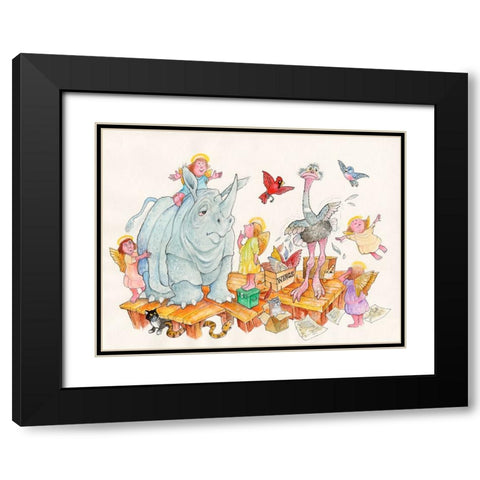 14A Black Modern Wood Framed Art Print with Double Matting by Bell, Bill