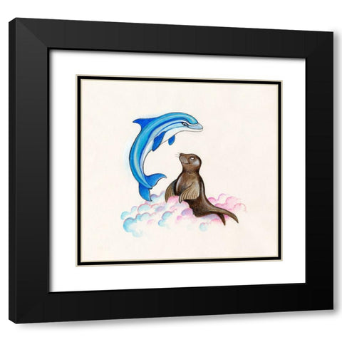 36B Black Modern Wood Framed Art Print with Double Matting by Bell, Bill
