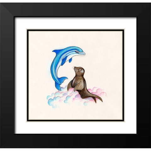 36B Black Modern Wood Framed Art Print with Double Matting by Bell, Bill