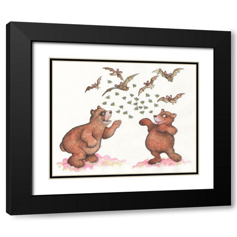 39B Black Modern Wood Framed Art Print with Double Matting by Bell, Bill