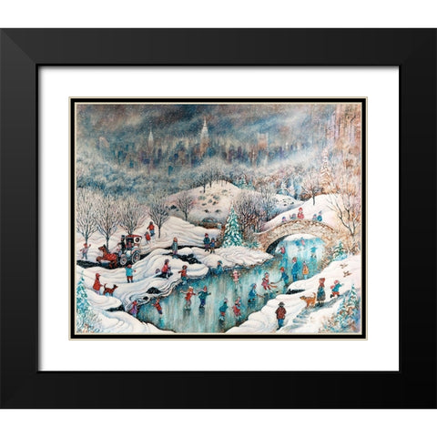 Up In Central Park Black Modern Wood Framed Art Print with Double Matting by Bell, Bill