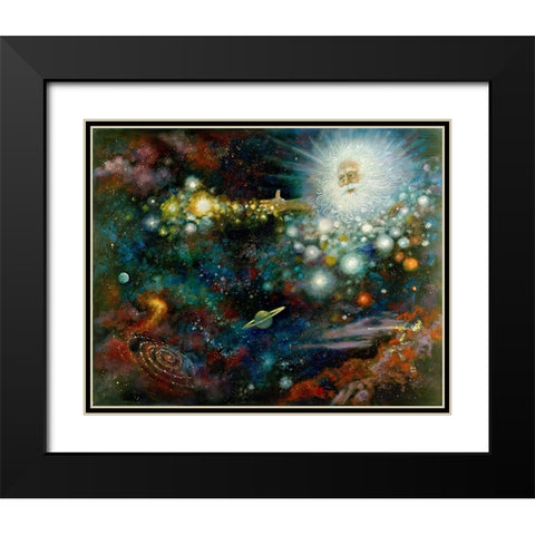 Let There Be Light Black Modern Wood Framed Art Print with Double Matting by Bell, Bill