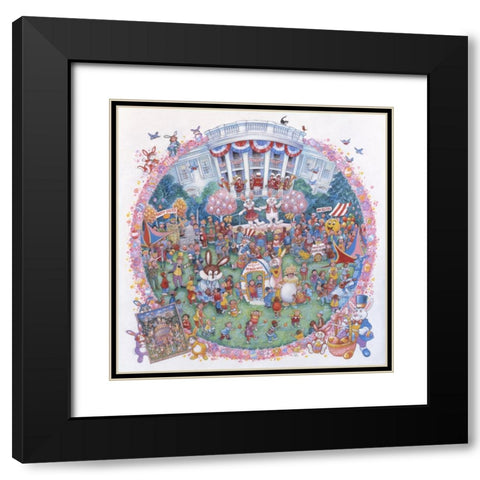 Easter At The White House (Pc) Black Modern Wood Framed Art Print with Double Matting by Bell, Bill