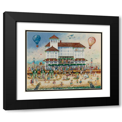 Flanders Memories Black Modern Wood Framed Art Print with Double Matting by Bell, Bill