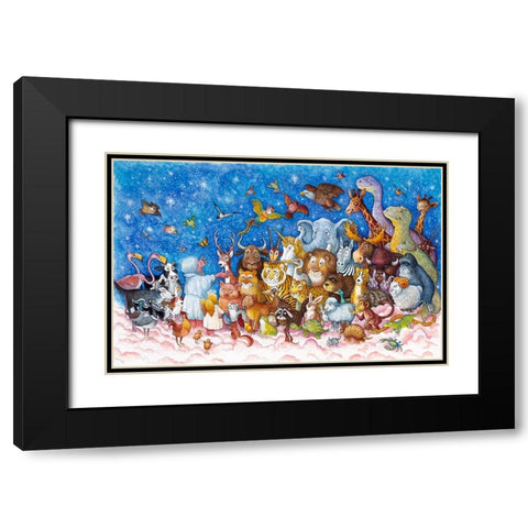 But Still The Work Continued Black Modern Wood Framed Art Print with Double Matting by Bell, Bill