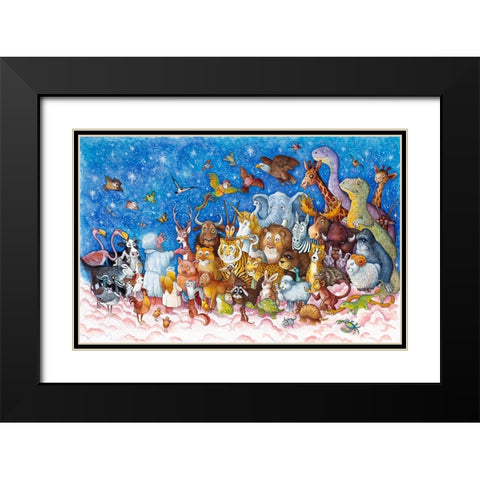 But Still The Work Continued Black Modern Wood Framed Art Print with Double Matting by Bell, Bill