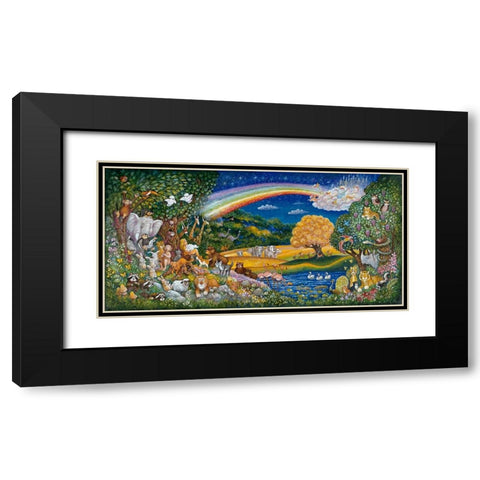 Put Them In The Garden Black Modern Wood Framed Art Print with Double Matting by Bell, Bill