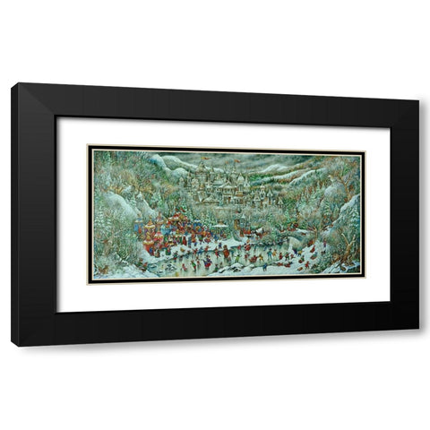 Camelot Black Modern Wood Framed Art Print with Double Matting by Bell, Bill