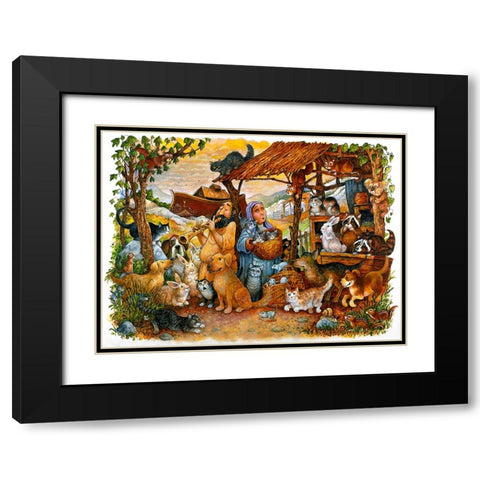 Book Image 12 Black Modern Wood Framed Art Print with Double Matting by Bell, Bill