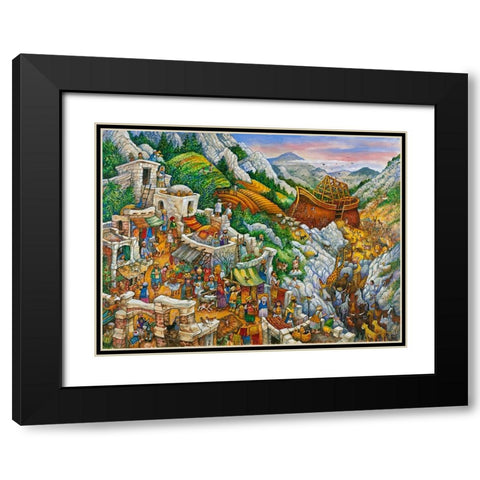 Book Image 13 Black Modern Wood Framed Art Print with Double Matting by Bell, Bill