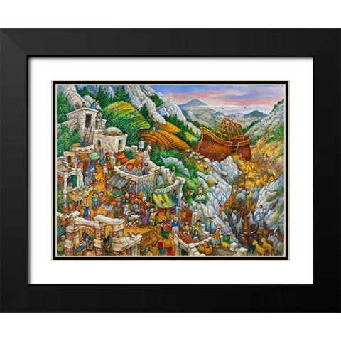 Book Image 13 Black Modern Wood Framed Art Print with Double Matting by Bell, Bill