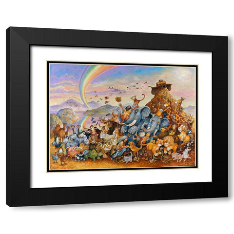 Book Image 15 Black Modern Wood Framed Art Print with Double Matting by Bell, Bill