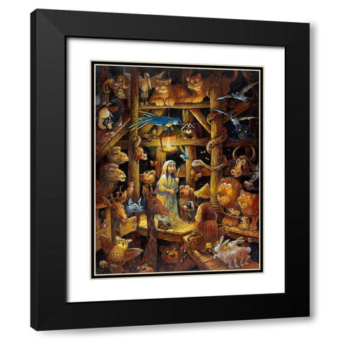 Book Image 19 Black Modern Wood Framed Art Print with Double Matting by Bell, Bill