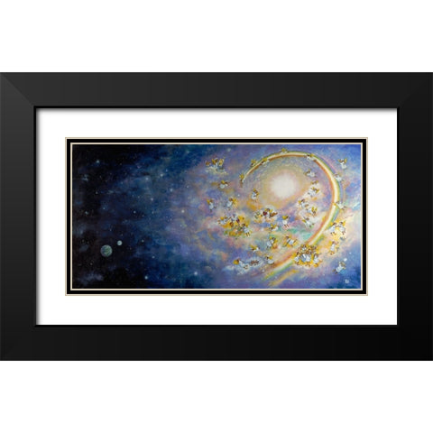 Heaven Black Modern Wood Framed Art Print with Double Matting by Bell, Bill