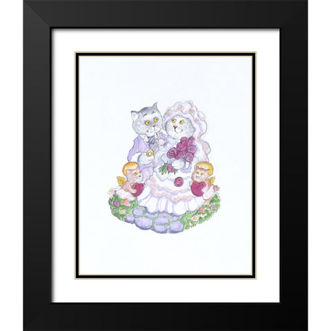 The Wedding Black Modern Wood Framed Art Print with Double Matting by Bell, Bill