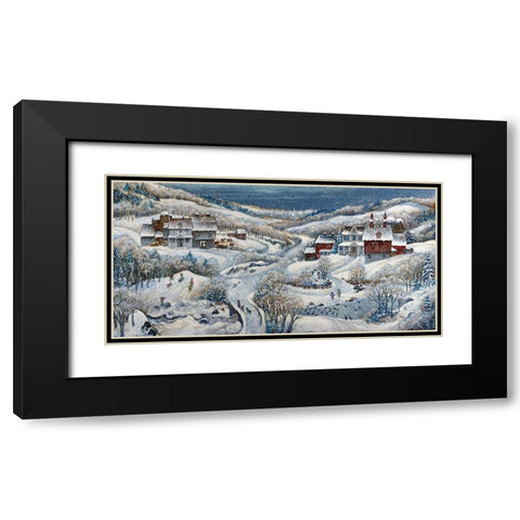 When Winter Comes 2... Black Modern Wood Framed Art Print with Double Matting by Bell, Bill