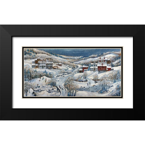 When Winter Comes 2... Black Modern Wood Framed Art Print with Double Matting by Bell, Bill
