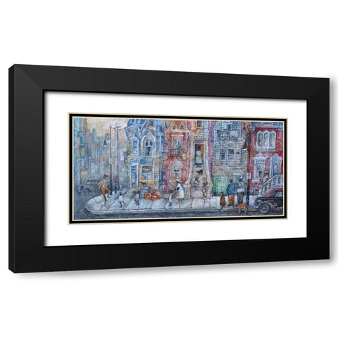 Mister Bojangles Black Modern Wood Framed Art Print with Double Matting by Bell, Bill