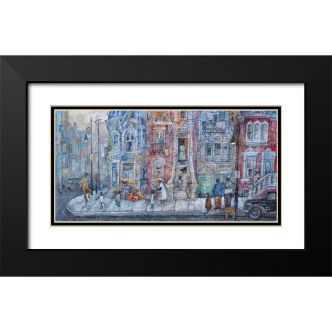 Mister Bojangles Black Modern Wood Framed Art Print with Double Matting by Bell, Bill