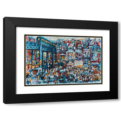 1934 Black Modern Wood Framed Art Print with Double Matting by Bell, Bill