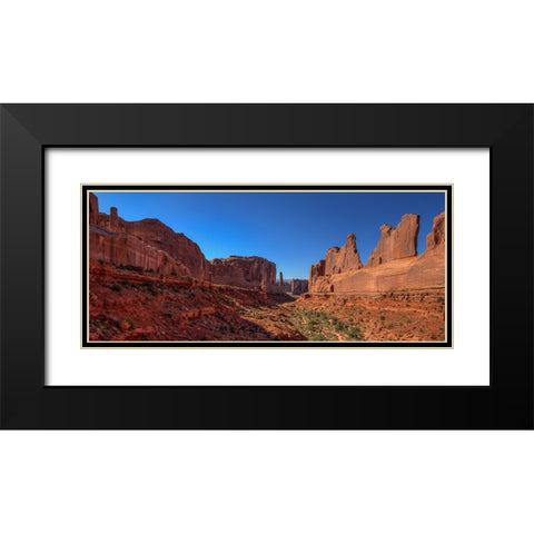 5Th Avenue Black Modern Wood Framed Art Print with Double Matting by Sherrell, Bill