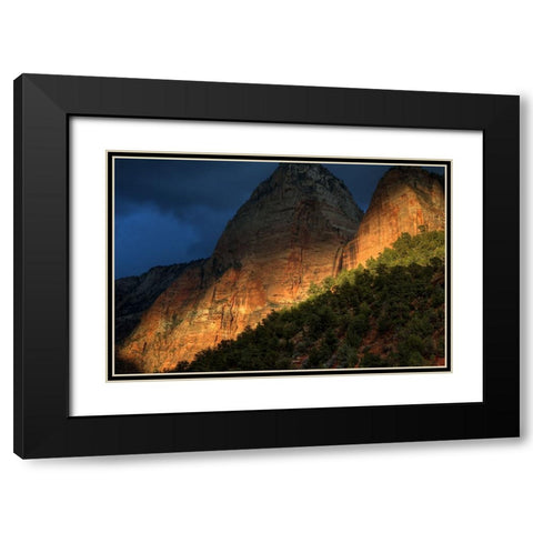 A Glimmmer Of Hope Black Modern Wood Framed Art Print with Double Matting by Sherrell, Bill