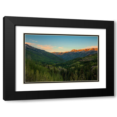 A Million Dollar View Black Modern Wood Framed Art Print with Double Matting by Sherrell, Bill