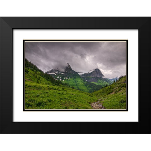 A Storm Brewing Black Modern Wood Framed Art Print with Double Matting by Sherrell, Bill