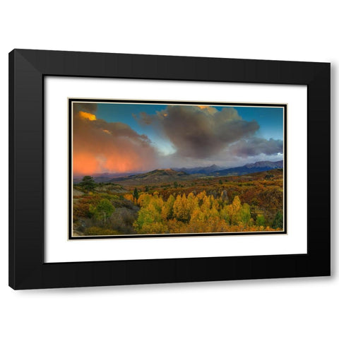 A Storm Of Light Black Modern Wood Framed Art Print with Double Matting by Sherrell, Bill