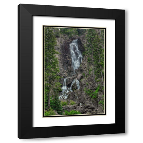 Angel Falls Black Modern Wood Framed Art Print with Double Matting by Sherrell, Bill