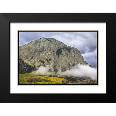 Angel Mountain Black Modern Wood Framed Art Print with Double Matting by Sherrell, Bill