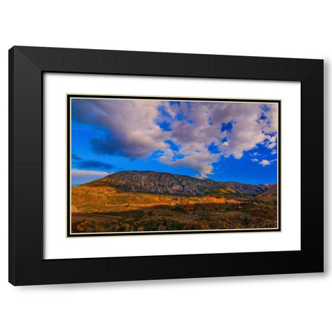 Autumn In Telluride Black Modern Wood Framed Art Print with Double Matting by Sherrell, Bill