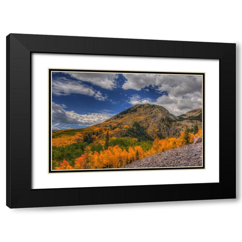 Color In The Clouds Black Modern Wood Framed Art Print with Double Matting by Sherrell, Bill