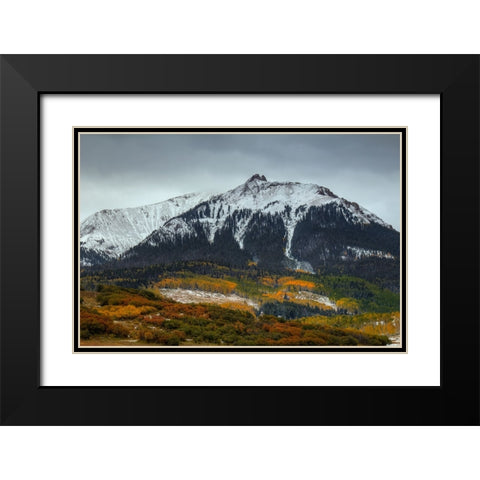 Colorado Seasons Black Modern Wood Framed Art Print with Double Matting by Sherrell, Bill