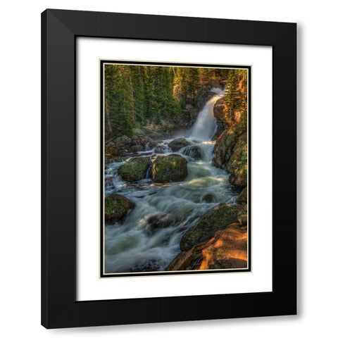 Falling For You Black Modern Wood Framed Art Print with Double Matting by Sherrell, Bill