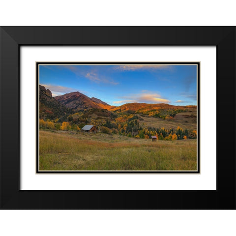 Finding Peace Black Modern Wood Framed Art Print with Double Matting by Sherrell, Bill