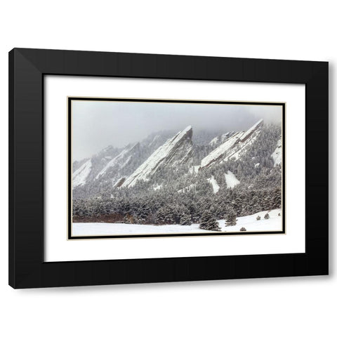 Frozen Rapture Black Modern Wood Framed Art Print with Double Matting by Sherrell, Bill