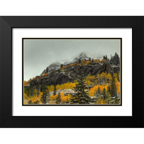 In The Wake Of Autumn Black Modern Wood Framed Art Print with Double Matting by Sherrell, Bill
