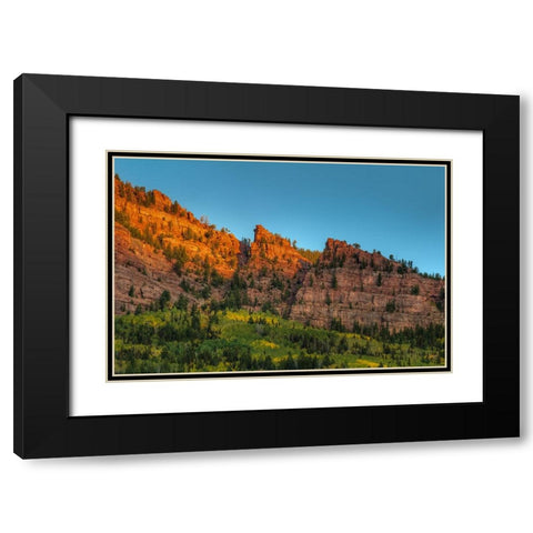 Last Glint Black Modern Wood Framed Art Print with Double Matting by Sherrell, Bill
