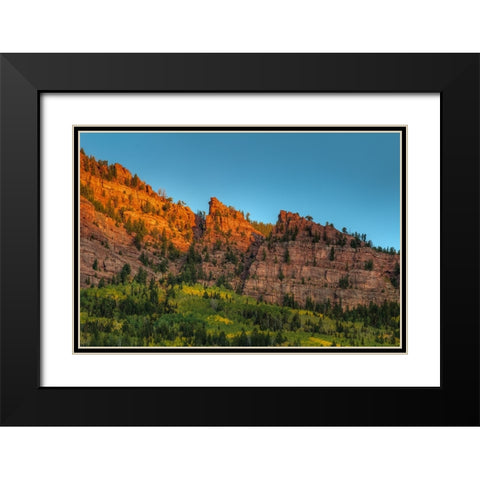 Last Glint Black Modern Wood Framed Art Print with Double Matting by Sherrell, Bill