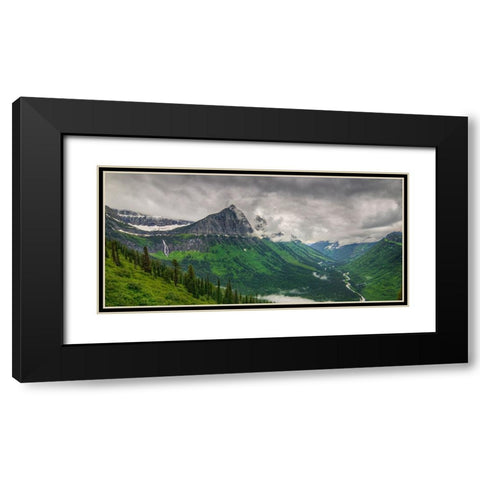 Mountain Storm Black Modern Wood Framed Art Print with Double Matting by Sherrell, Bill