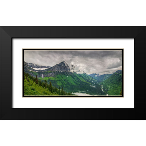 Mountain Storm Black Modern Wood Framed Art Print with Double Matting by Sherrell, Bill
