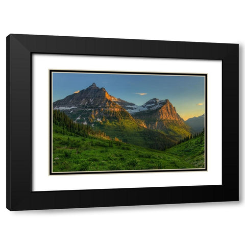 Mountains That Beckon Black Modern Wood Framed Art Print with Double Matting by Sherrell, Bill