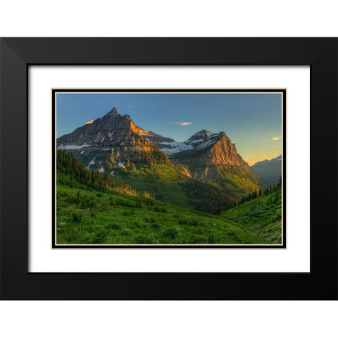 Mountains That Beckon Black Modern Wood Framed Art Print with Double Matting by Sherrell, Bill