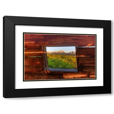 Picture Window Black Modern Wood Framed Art Print with Double Matting by Sherrell, Bill