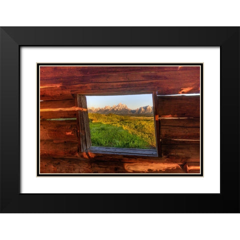 Picture Window Black Modern Wood Framed Art Print with Double Matting by Sherrell, Bill