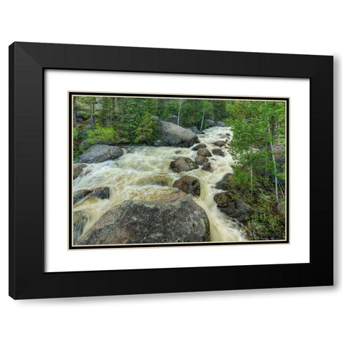 Rapid Change Black Modern Wood Framed Art Print with Double Matting by Sherrell, Bill