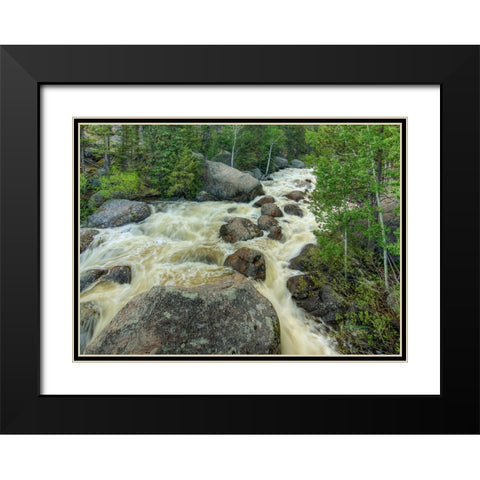 Rapid Change Black Modern Wood Framed Art Print with Double Matting by Sherrell, Bill