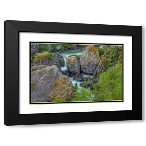 Rocks On A Grand Scale Black Modern Wood Framed Art Print with Double Matting by Sherrell, Bill